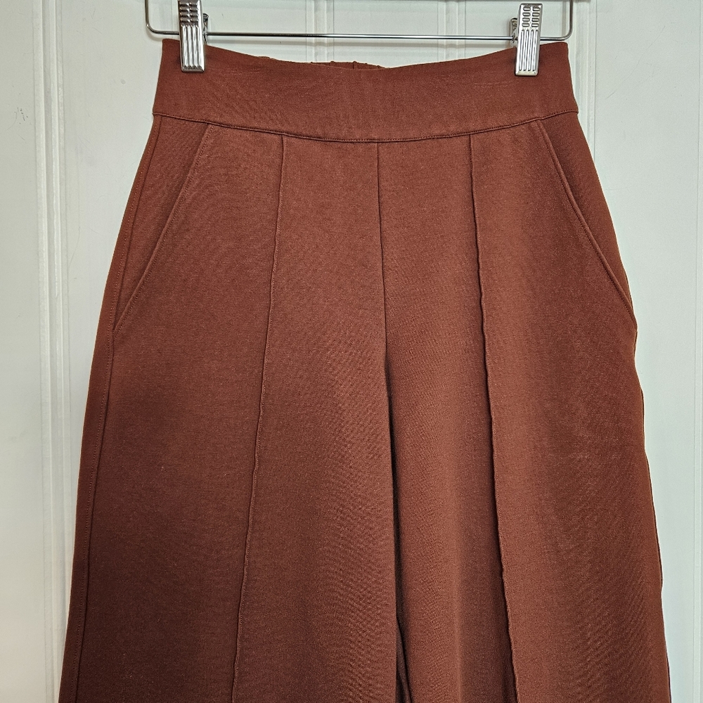 Brochu Walker High Rise Wide Leg Pants Rhodes Sienna Crop Trousers Womens Sz XS - Picture 3 of 13